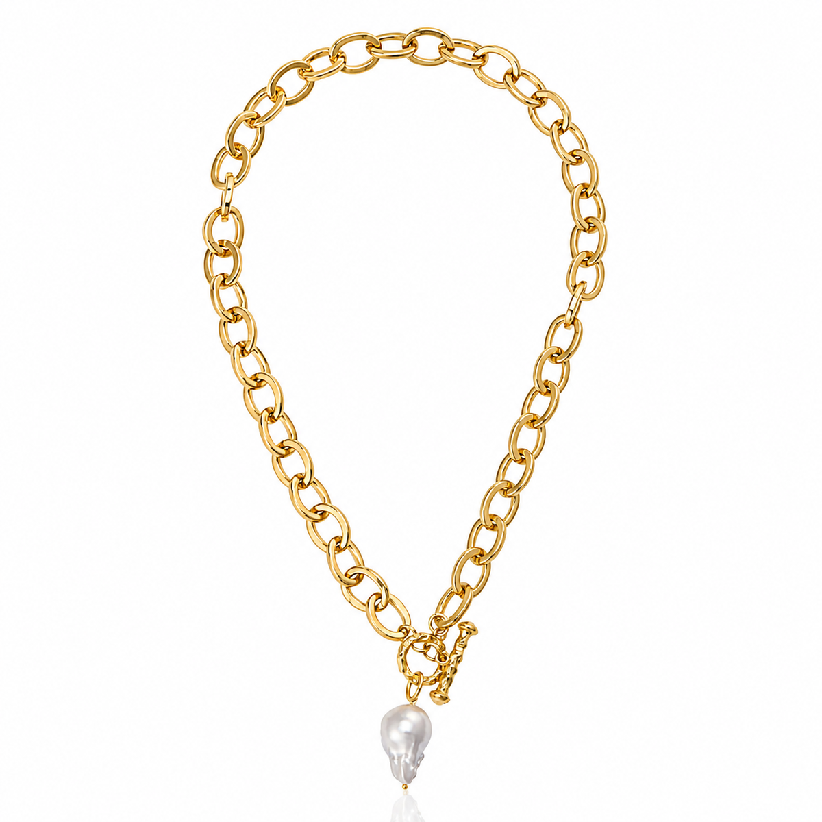 Silvia Necklace 18K Gold Plated Italian Chain