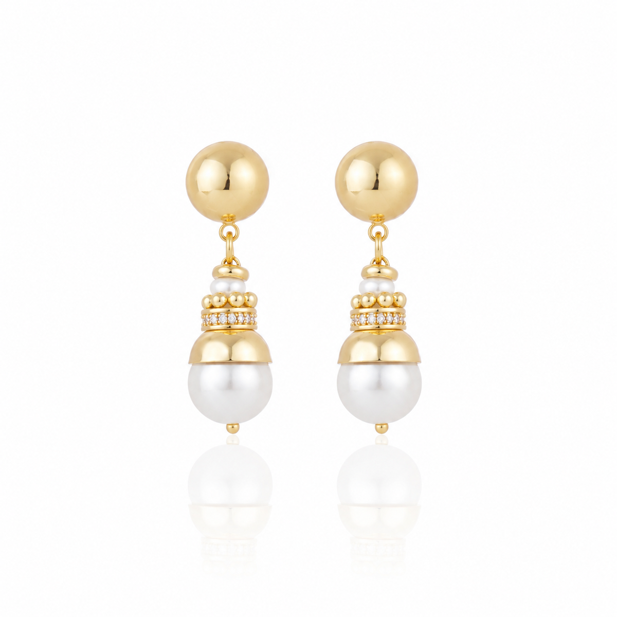 Sirena Earrings Pearl