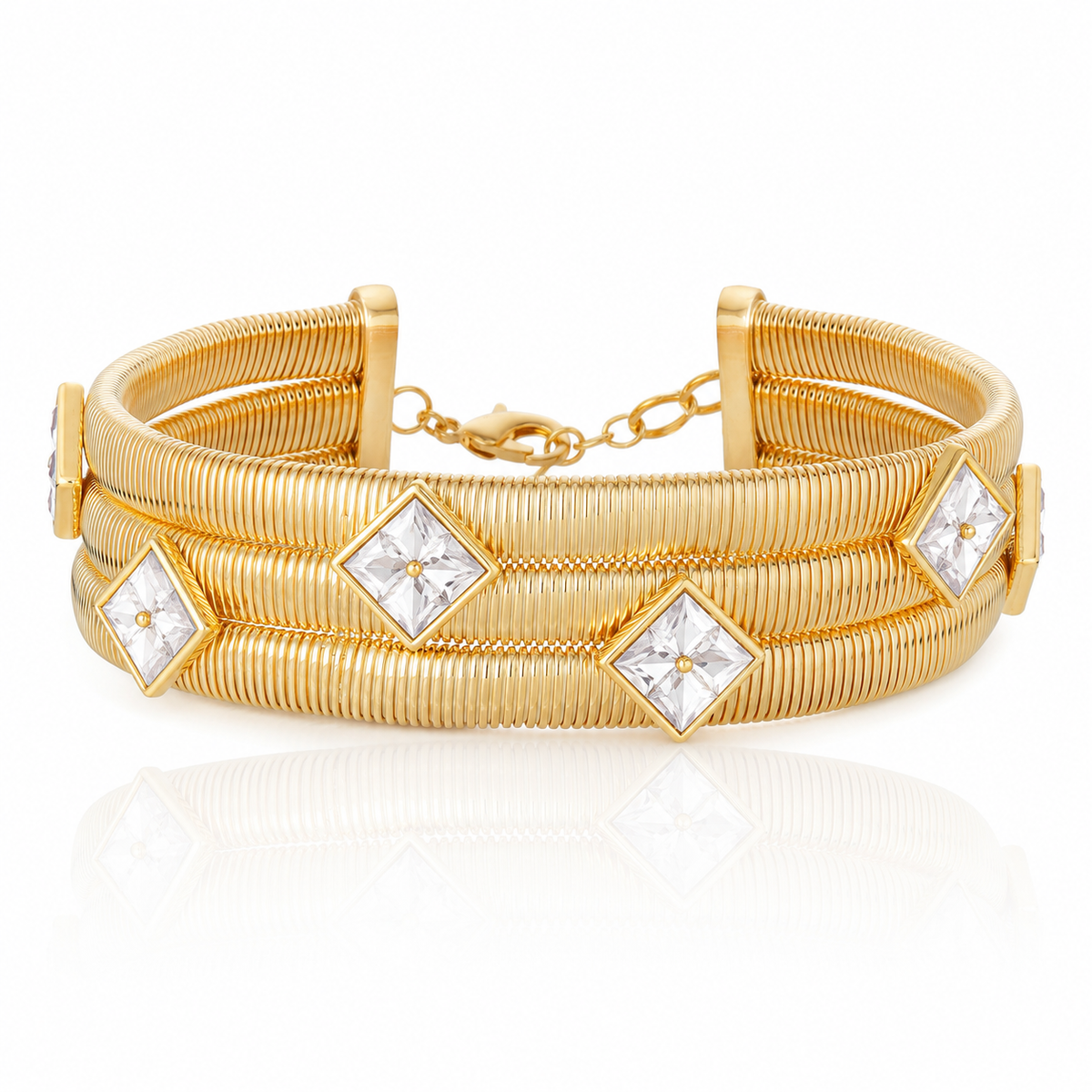 Prism Choker White Crystal