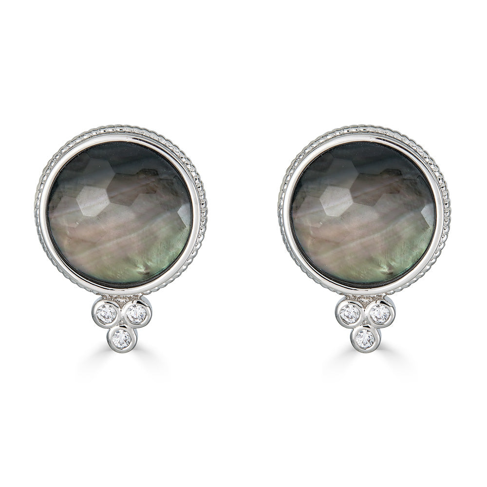 Claire Earring - Black Mother of Pearl