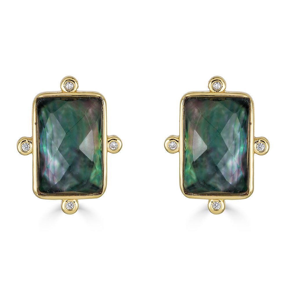 Rosalie Earring - Black Mother of Pearl