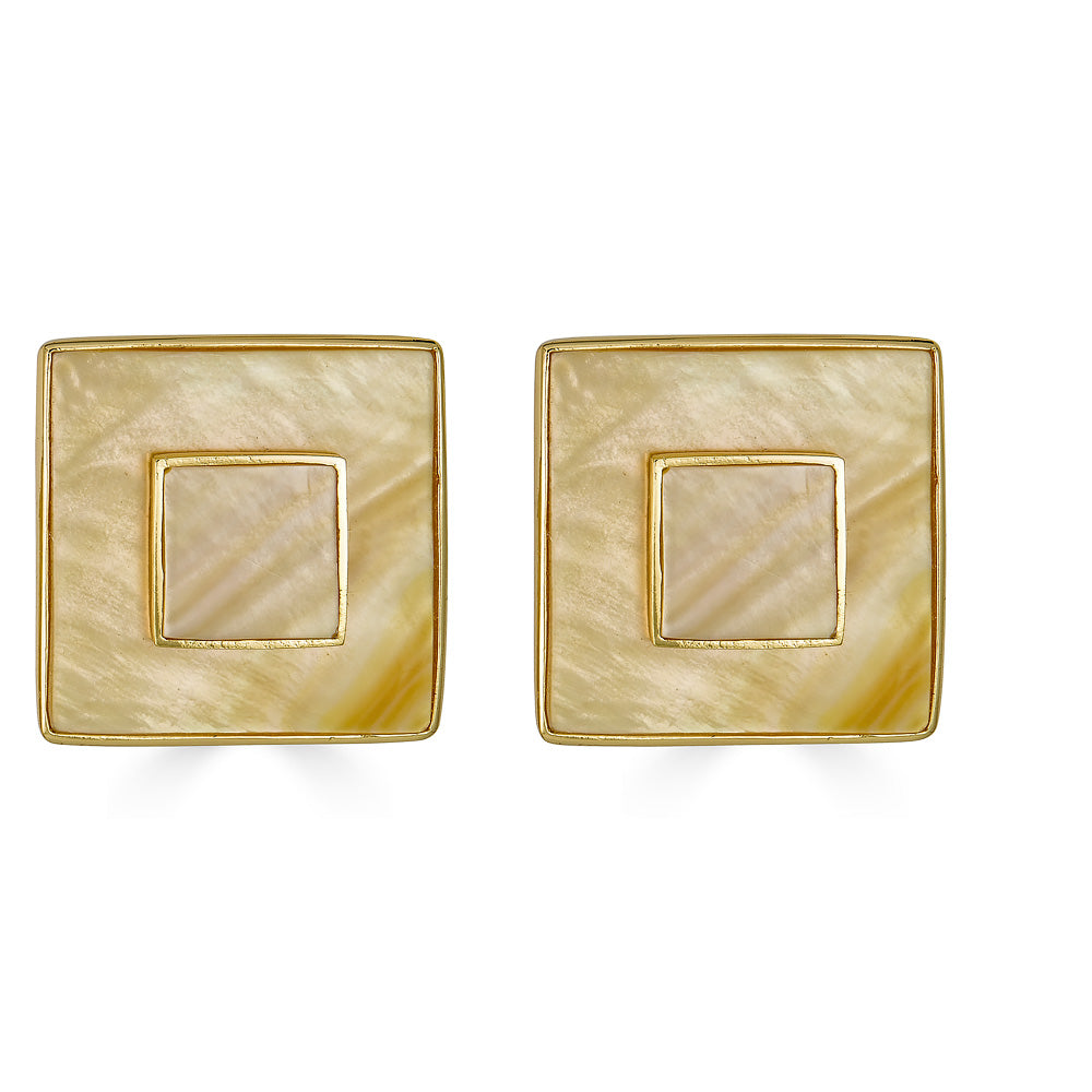 Porto Cervo Earring - Gold Mother of Pearl