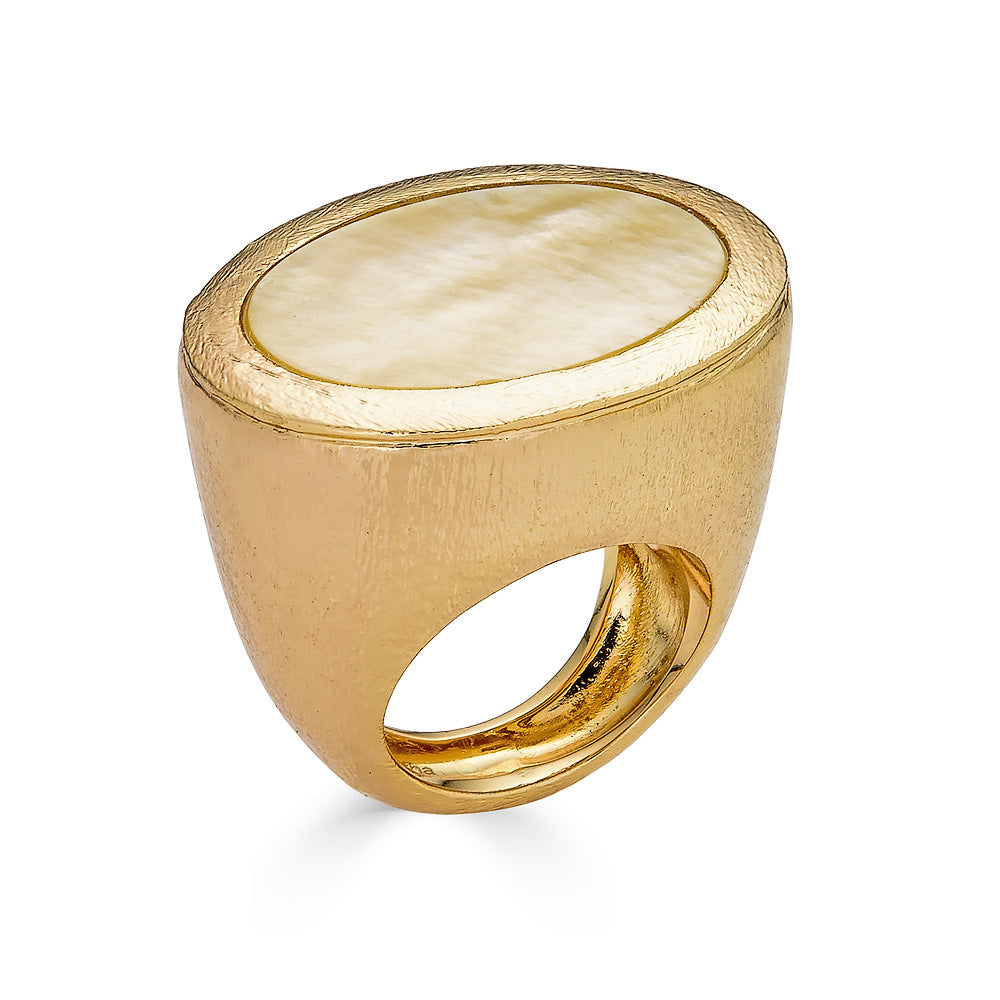 Maldives Ring - Gold Mop