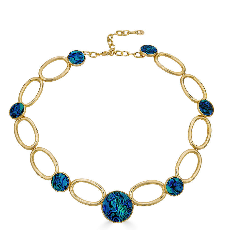 Maldives Necklace - Blue Abalone