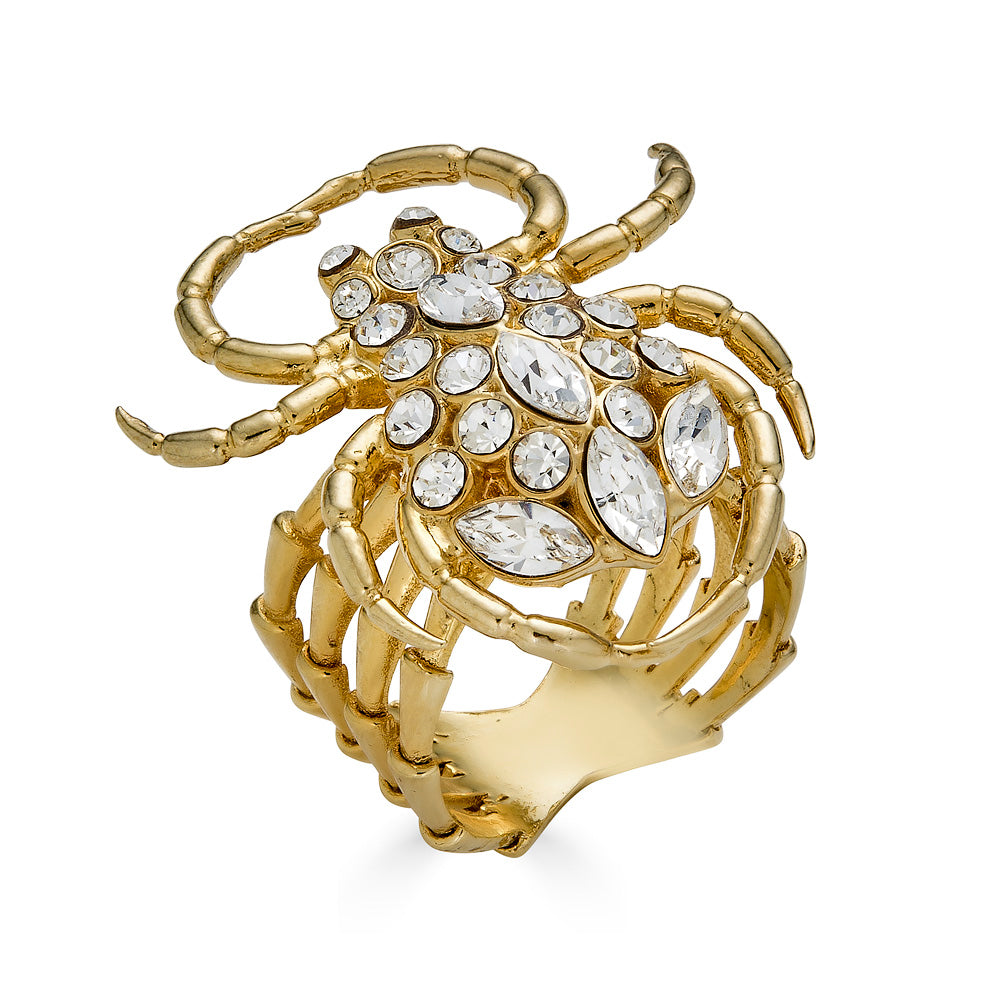 Large Spider Ring - 18k Gold-Plated