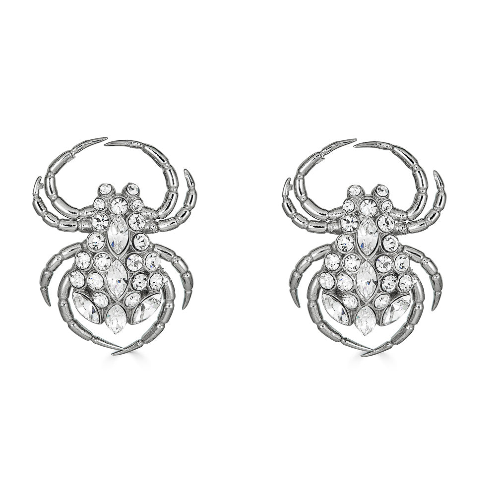 Spider Stud Earring - Silver