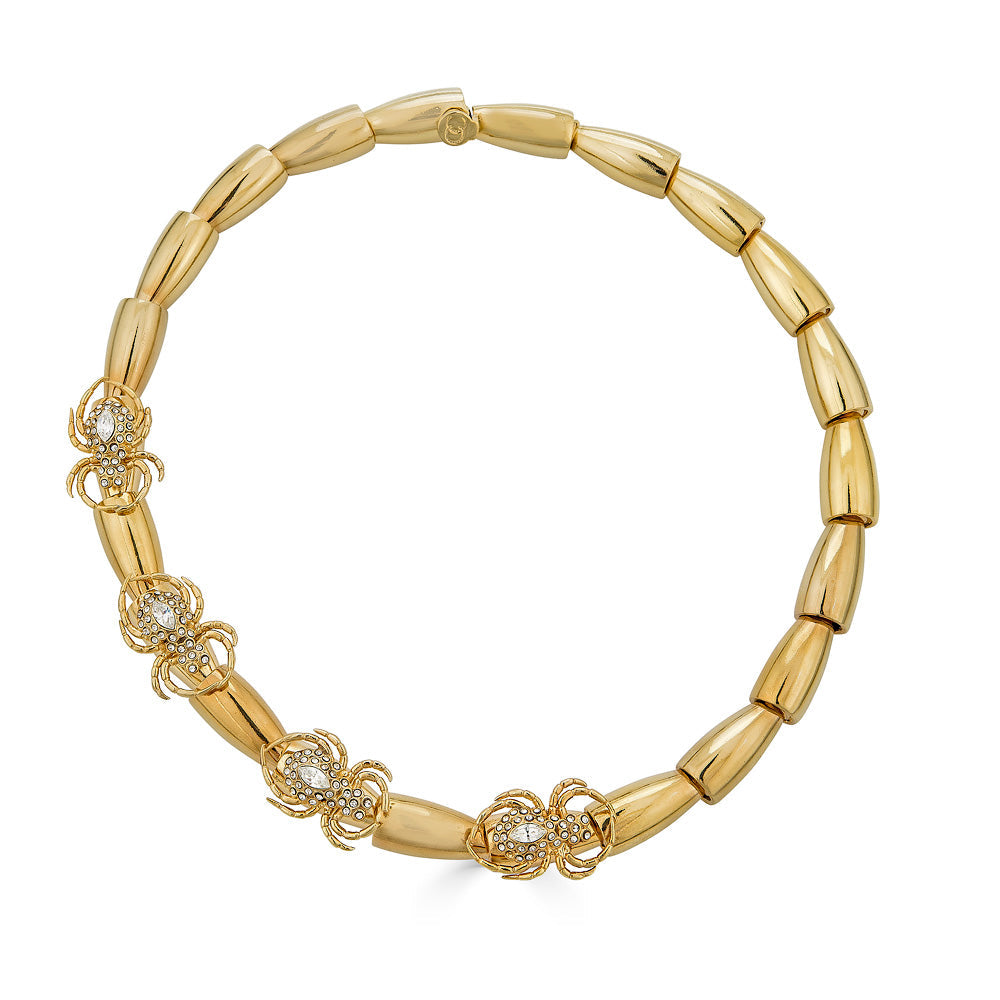 Spider Armor Necklace - Gold