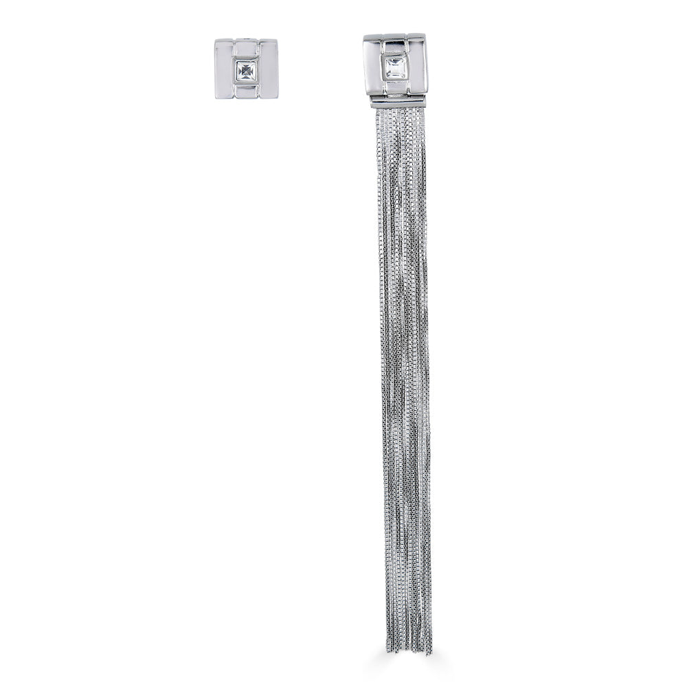 Mix Fringe Earring - Silver