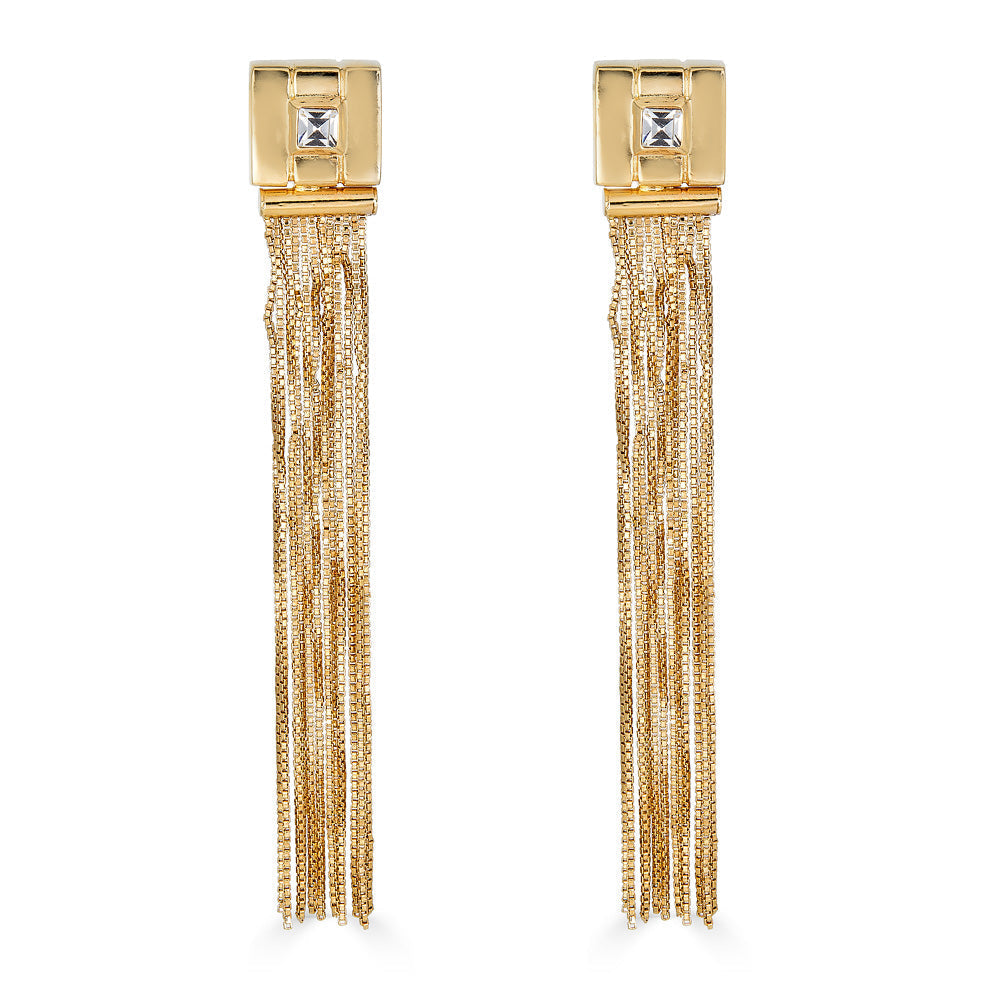 Modern Fringe Earring - Silver