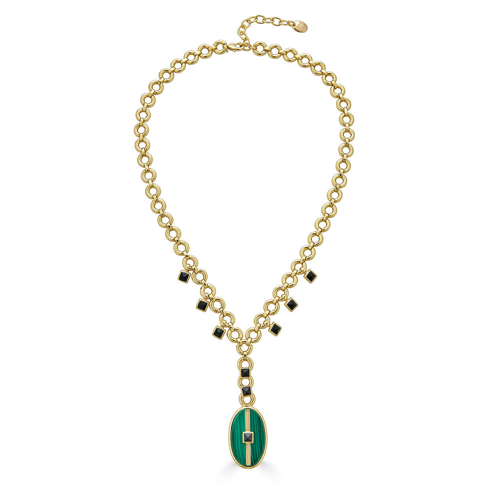 Inspire Pixie Necklace Malachite