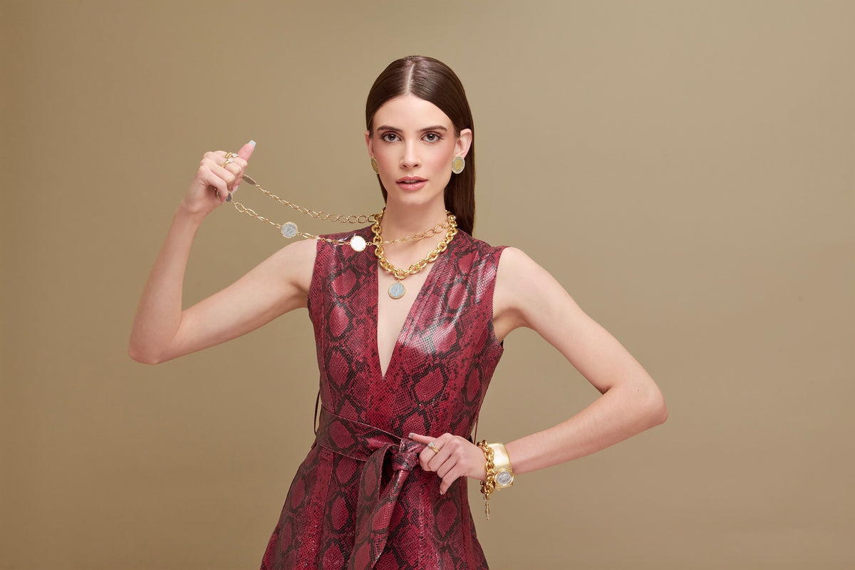 Kat Four Coin Chain Necklace