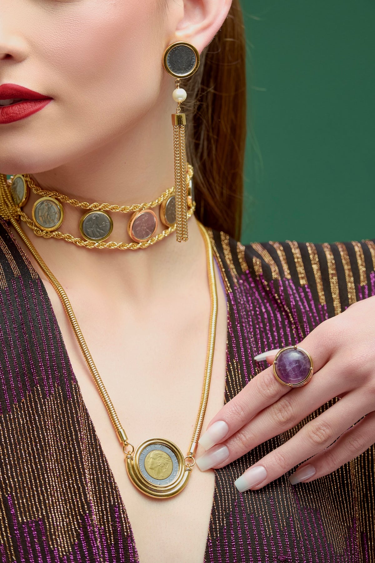 Villanelle Six Coin Choker