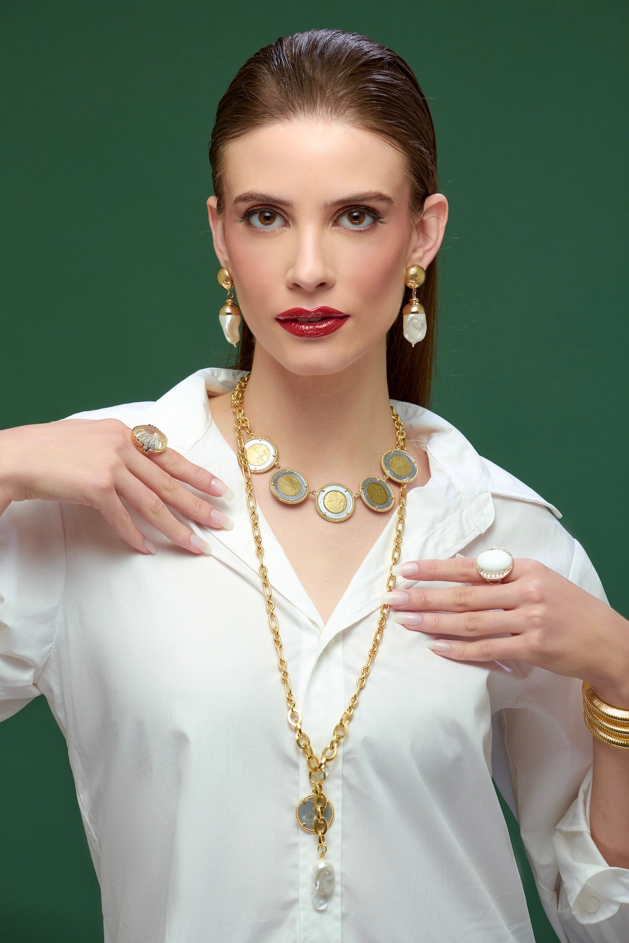 Luna 5 Coin Necklace