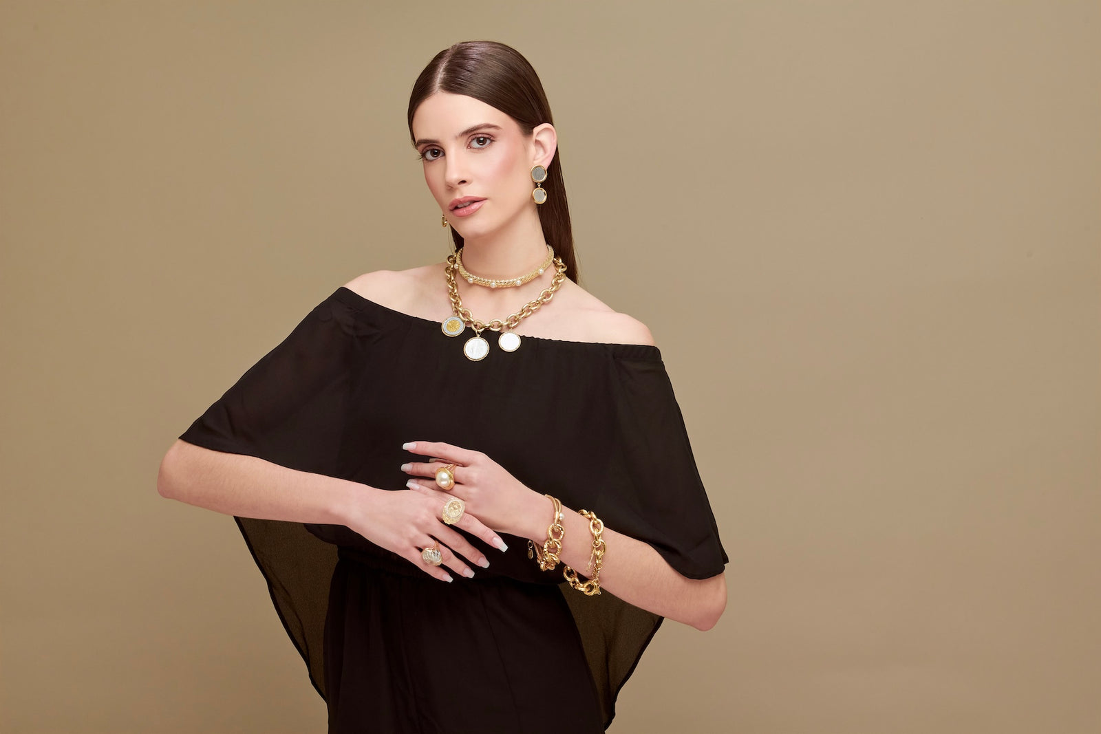 Madeleine Three Coin Necklace