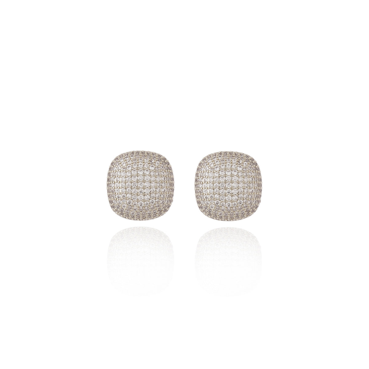 Vevera Earrings Rhodium Plated