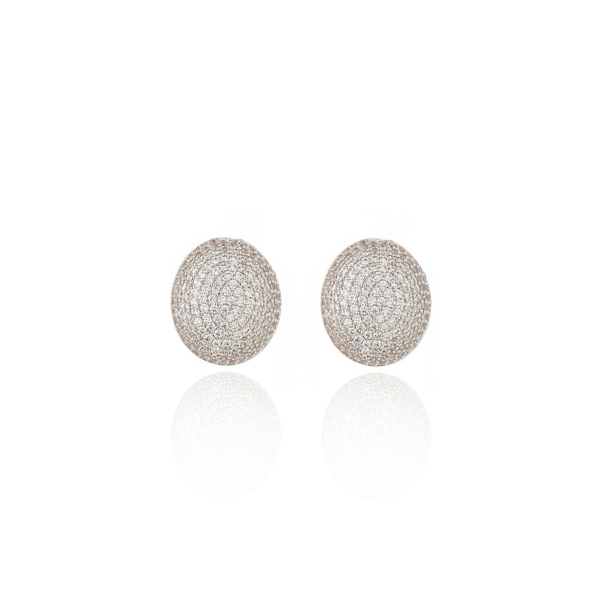 Luino Earrings Rhodium Plated