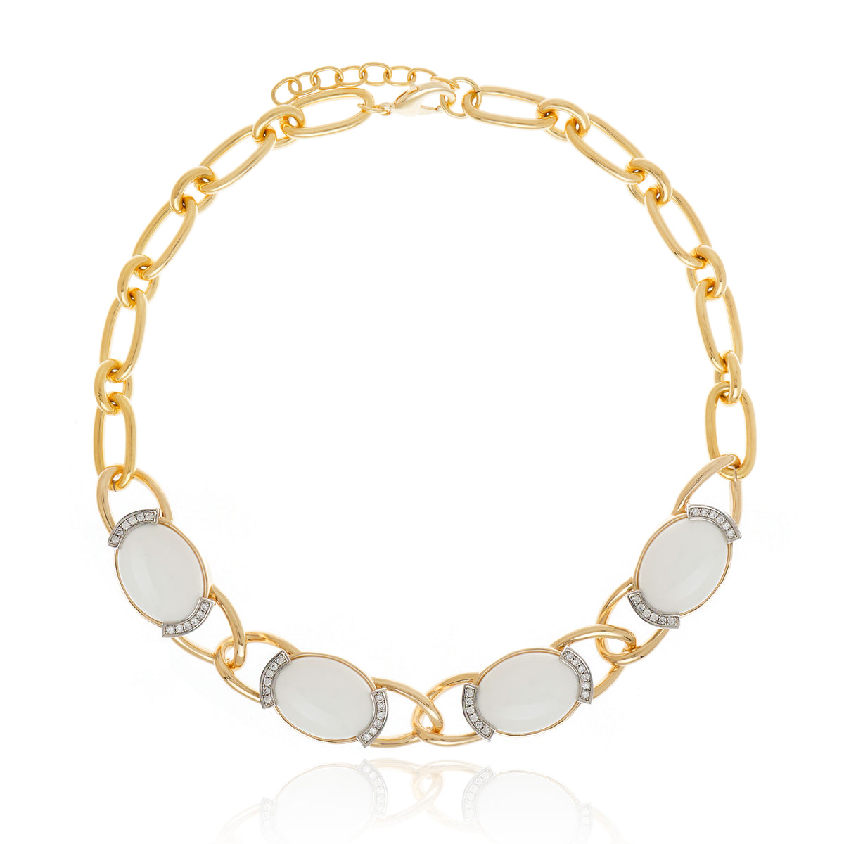 Splendore Necklace White Agate