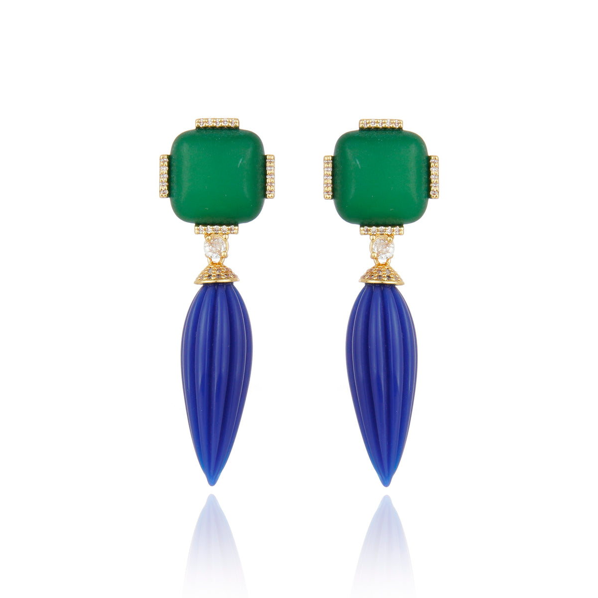 Noemia Earrings Green