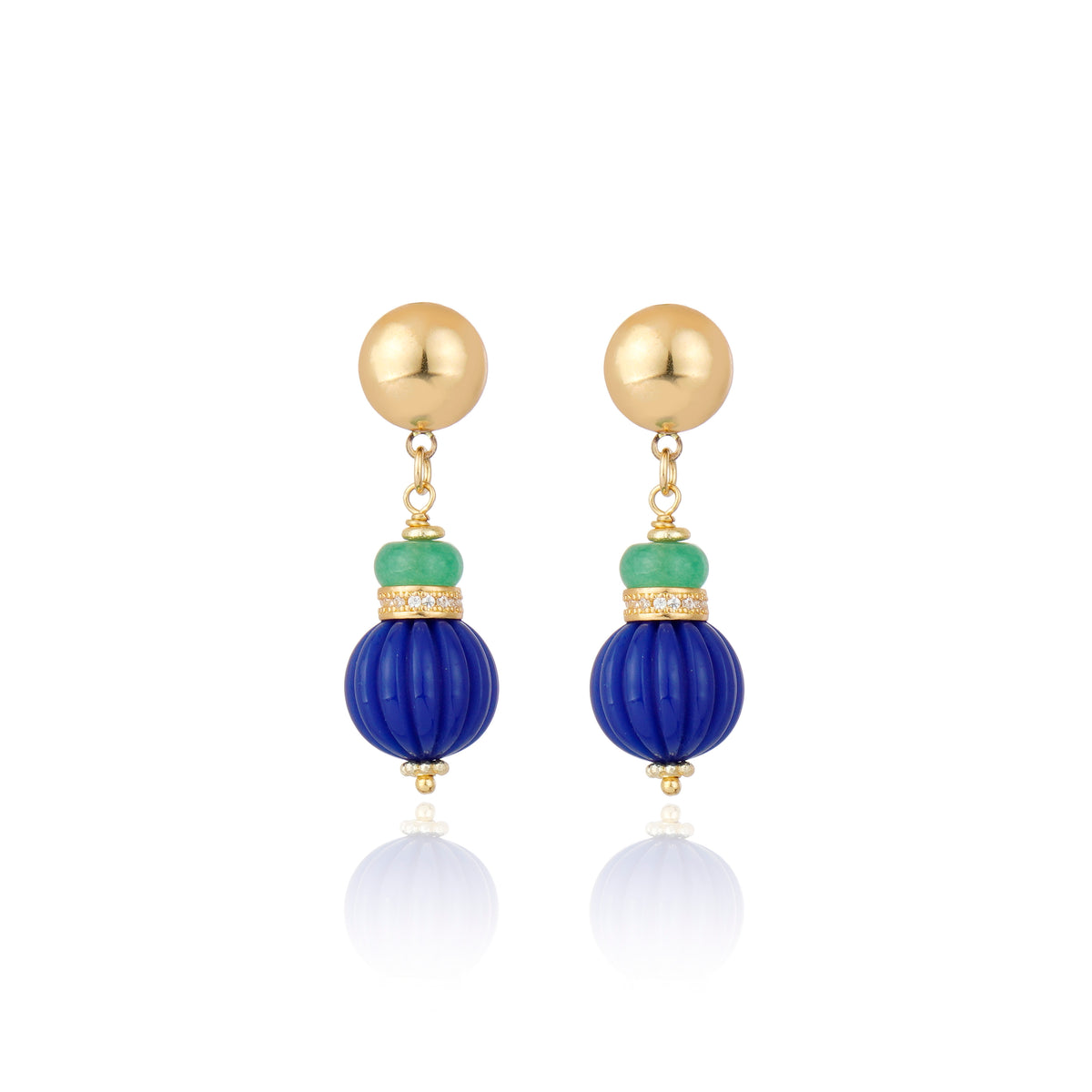 Zina Aita Earrings Blue