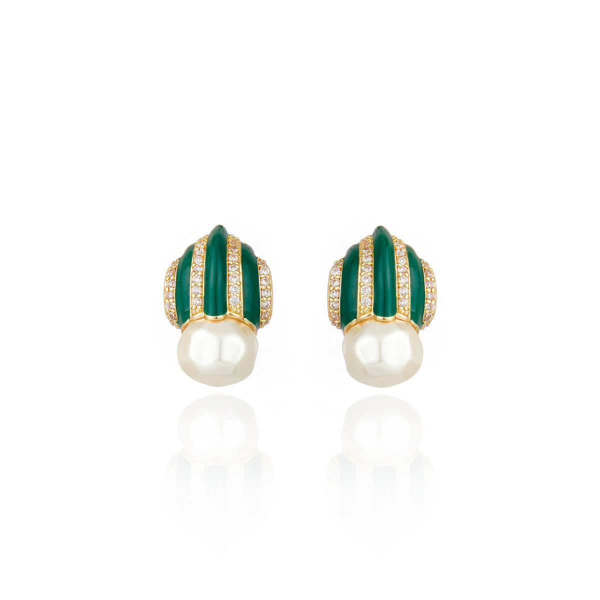 Graz Earrings Green