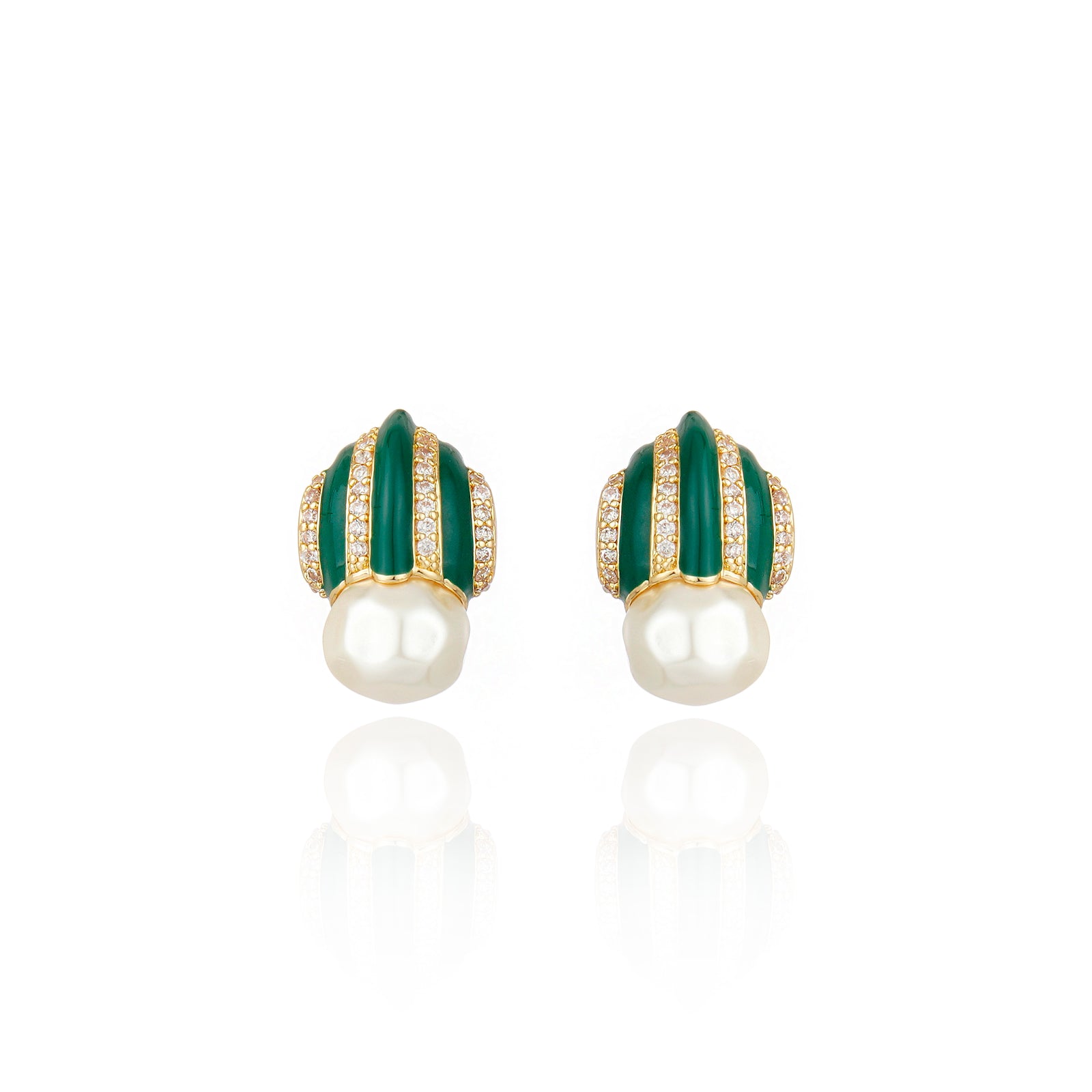 Graz Earrings Green