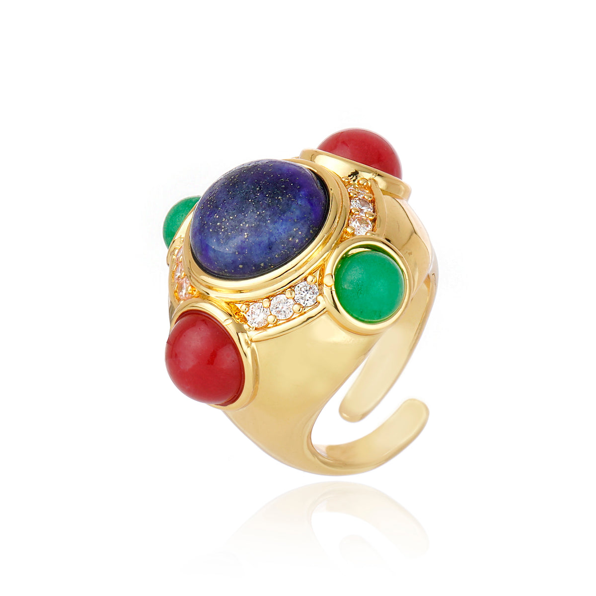 Di Cavalcanti Ring Blue, Red and Green