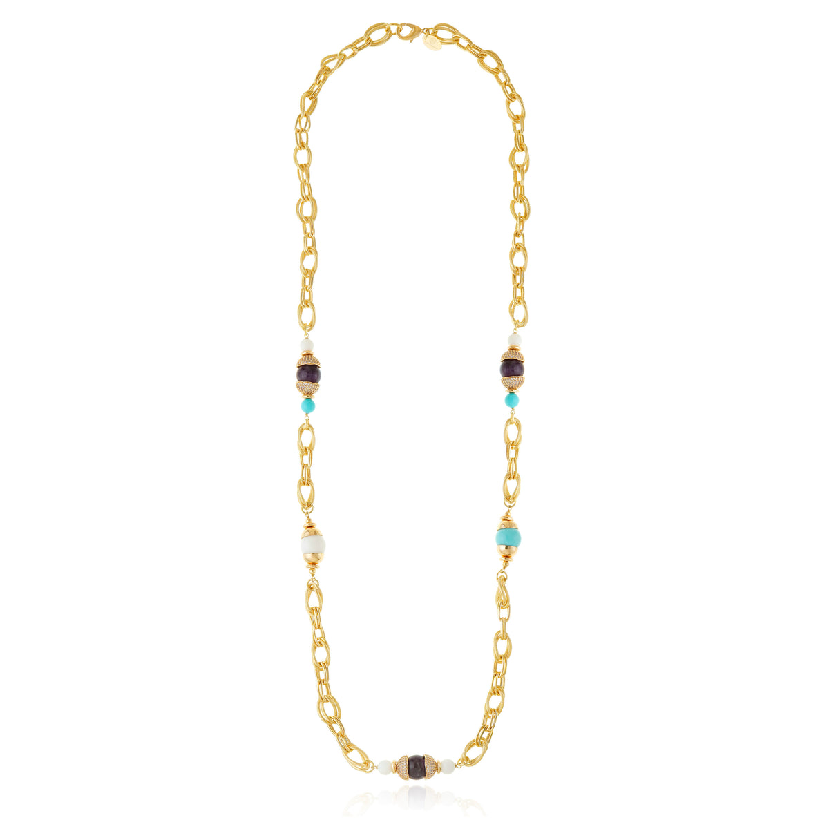 Volpi Chain Necklace Turquoise