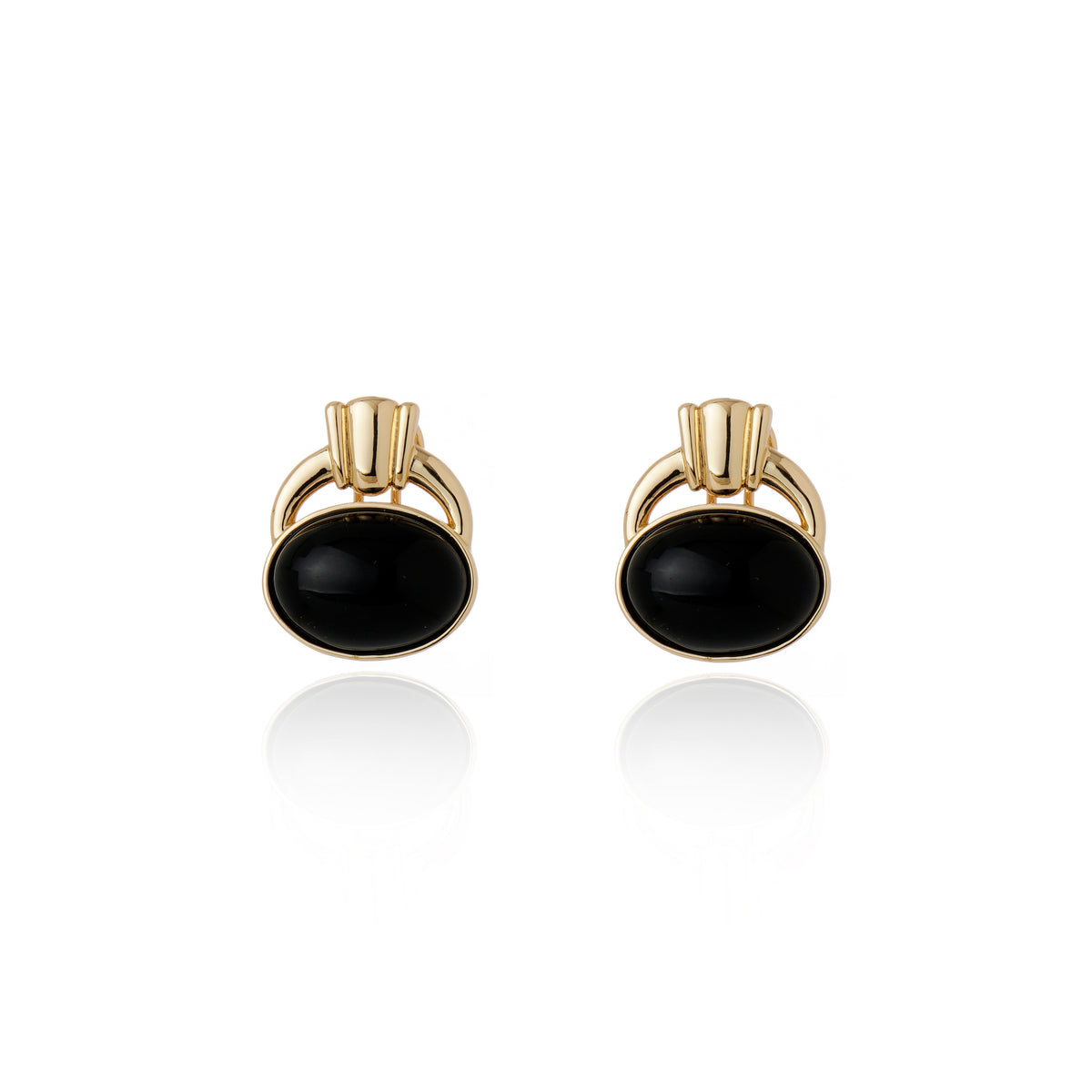 Capri Earring Black Agate