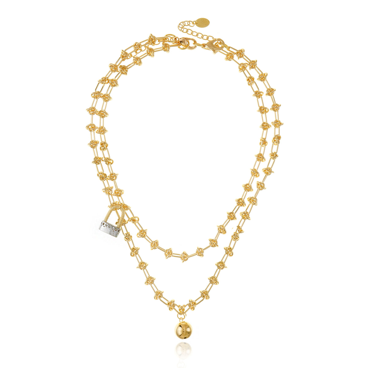 Ava Knot Lock Necklace