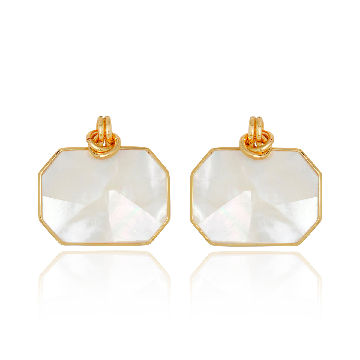 Icon Lux White Mother of Pearl Earring