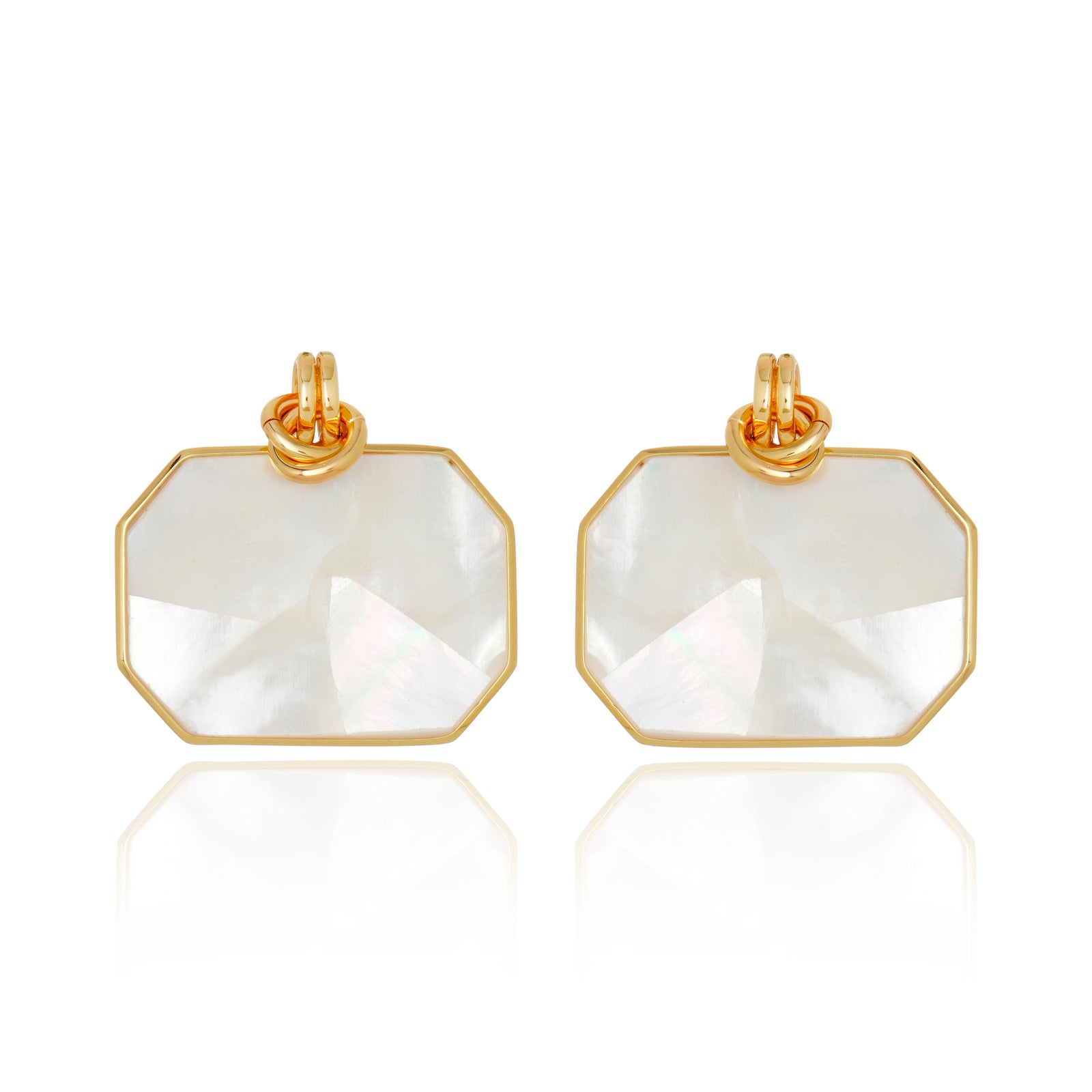 Icon Lux White Mother of Pearl Earring