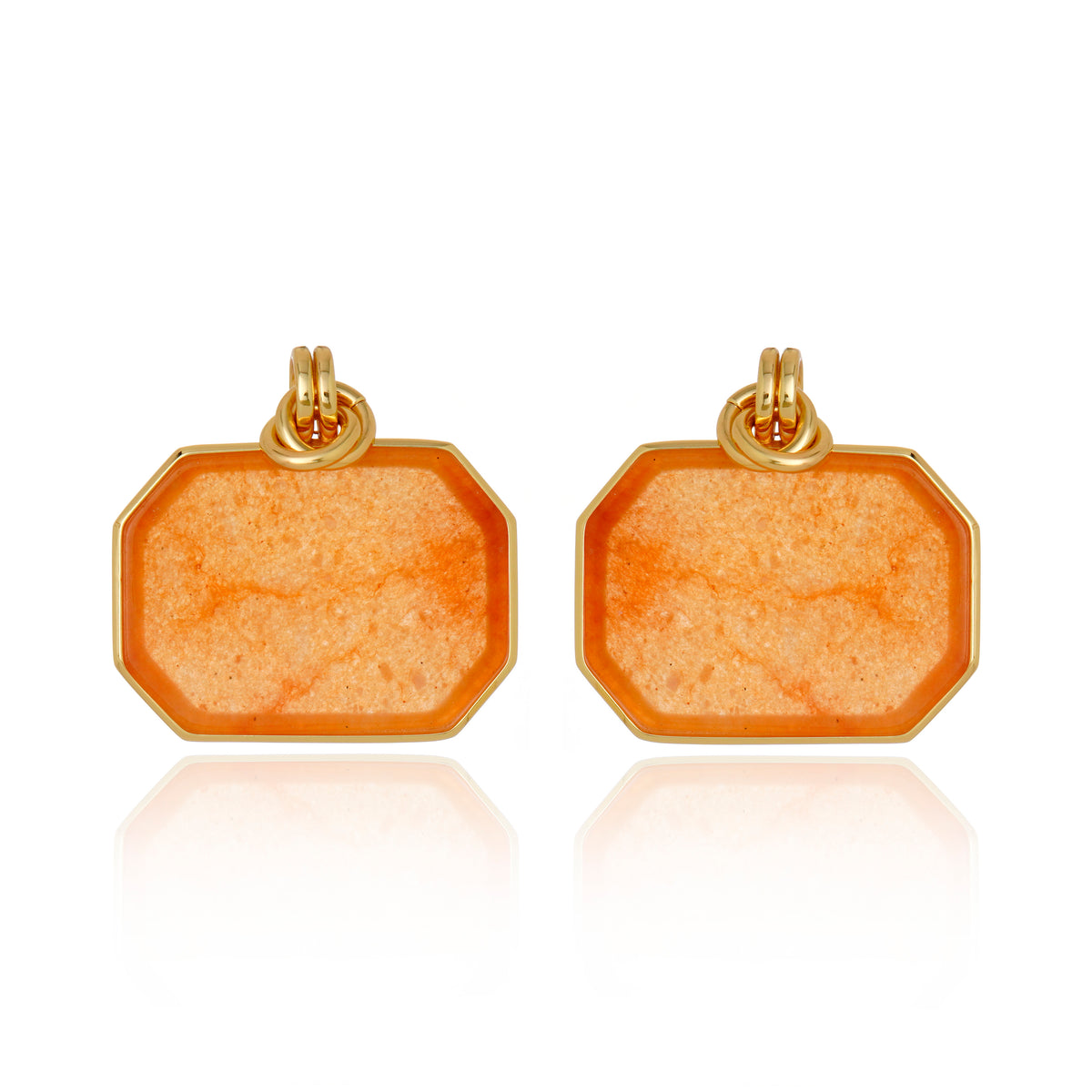 Icon Lux Peach Calcite Earring