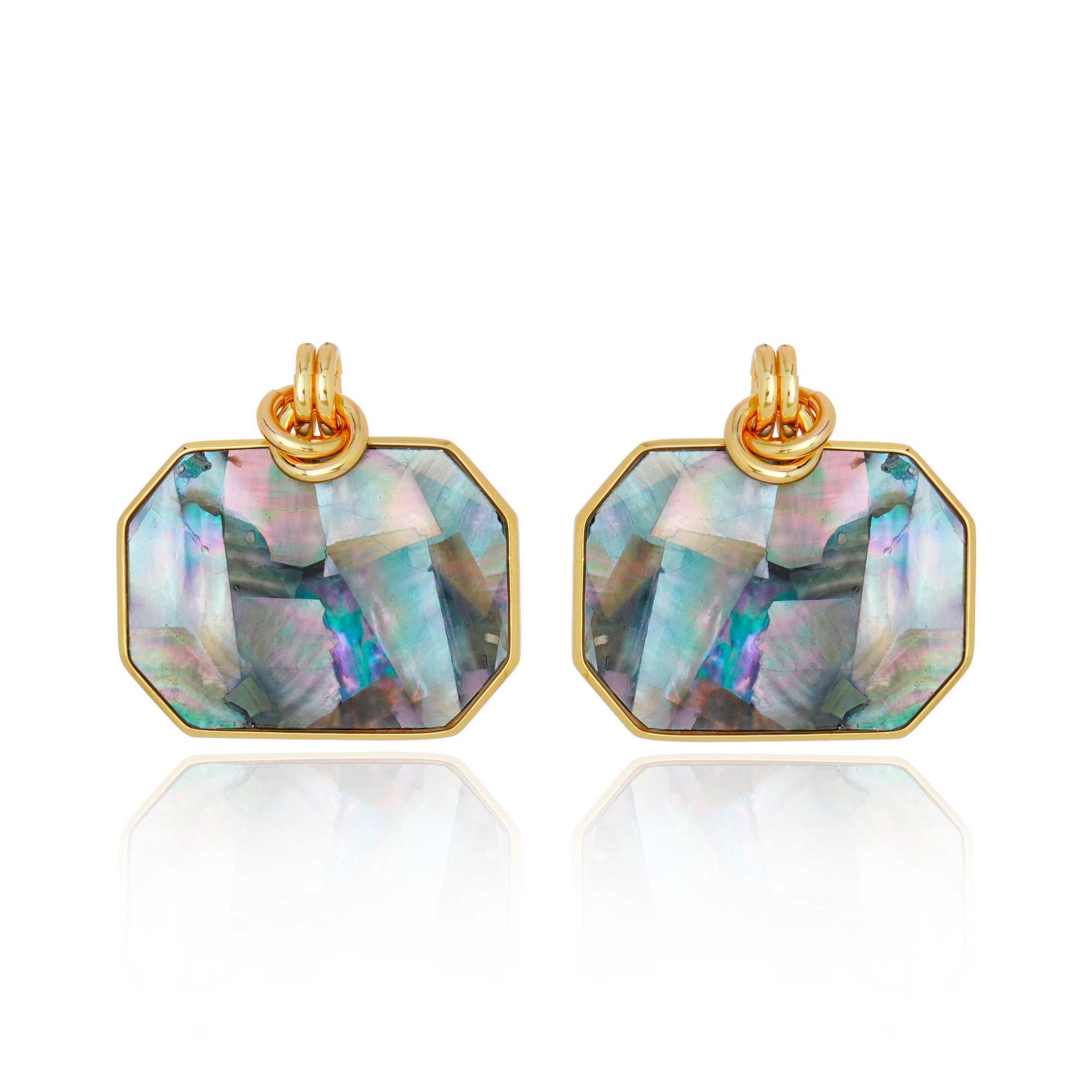 Icon Lux Black MOP Earring