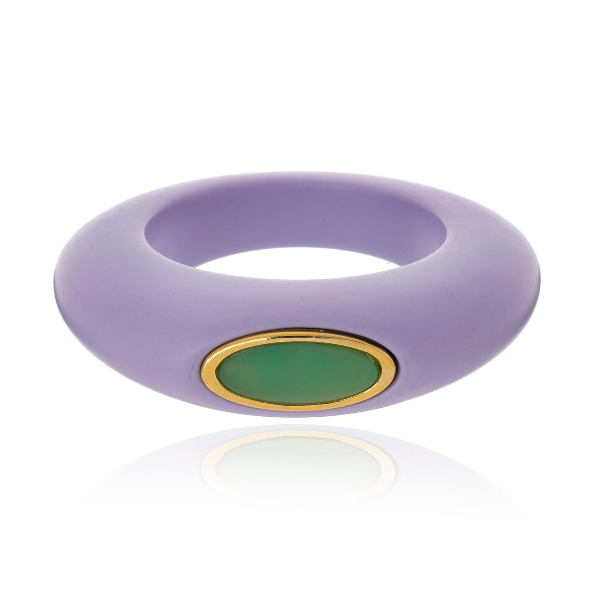 Max Resin Bangle - Lavender and Turquoise