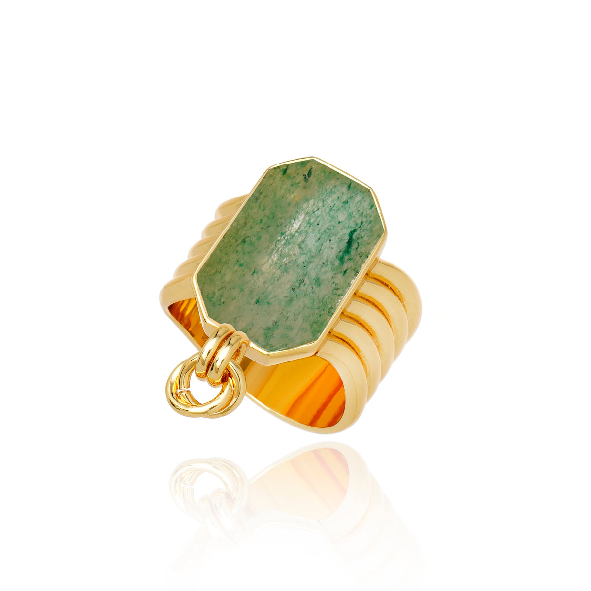 Icon Classic Green Aventurine Ring