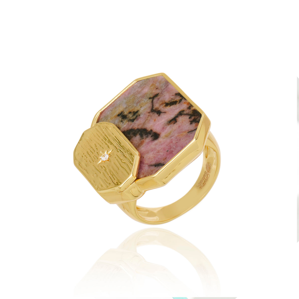 Icon Double Stack Rhodonite Earring