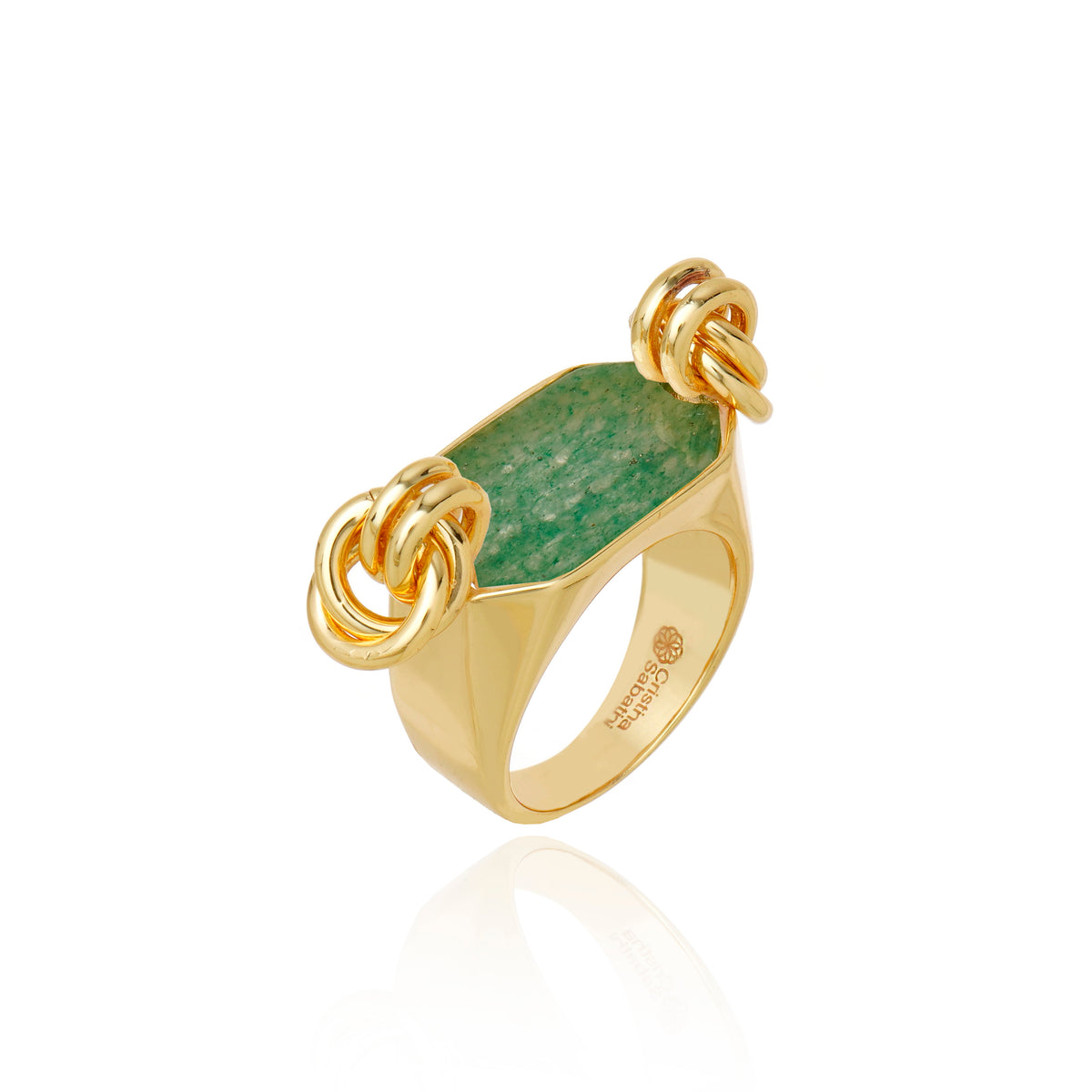 Icon Lux Green Aventurine Ring
