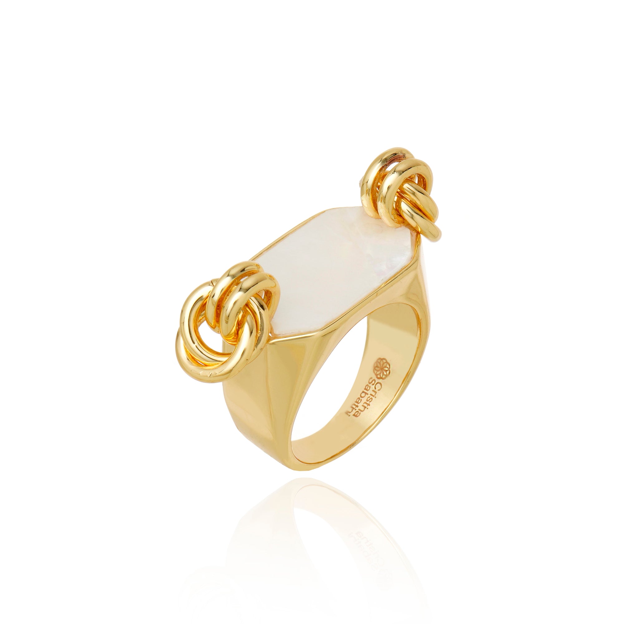 Icon Lux White MOP Ring