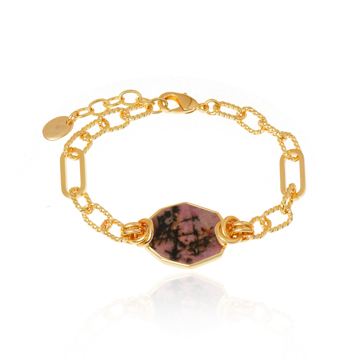 Icon Link Rhodonite Bracelet
