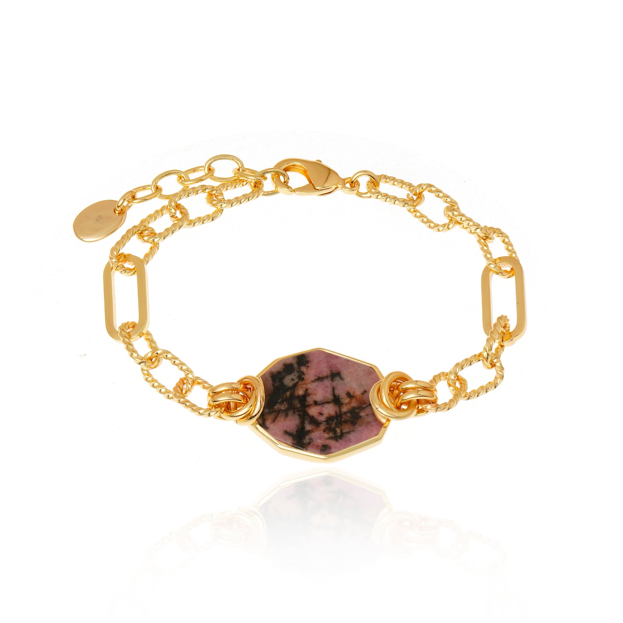 Icon Link Rhodonite Bracelet