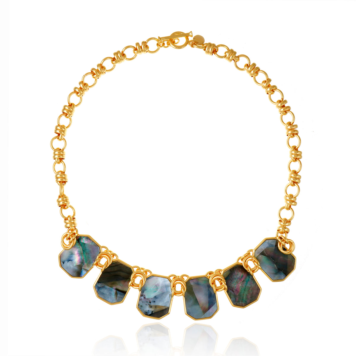 Icon Classic Black Mother of Pearl Necklace