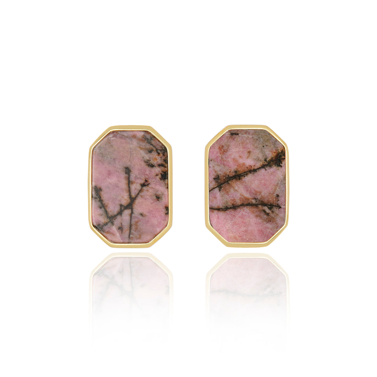 Icons Classic Rhodonite Stud Earring
