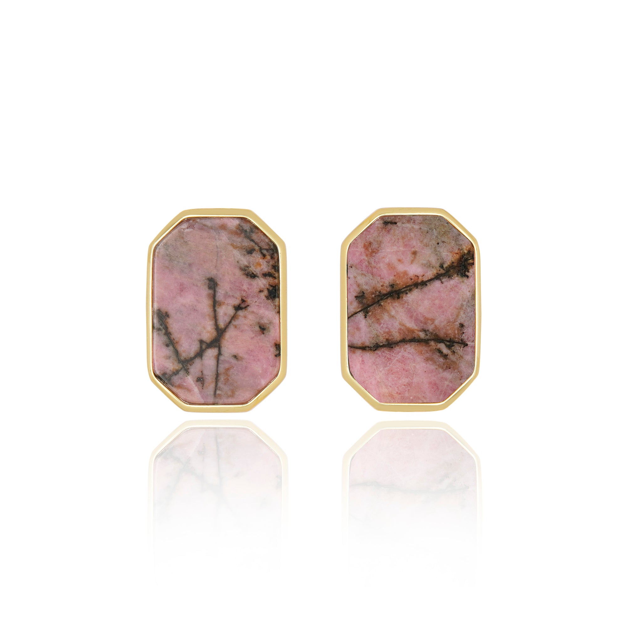 Icons Classic Rhodonite Stud Earring