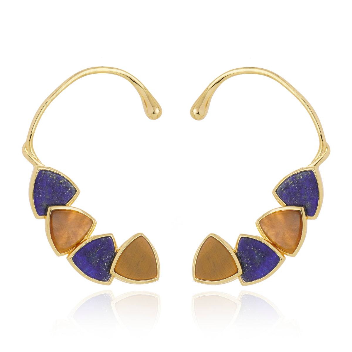 Aurora Earcuff Earrings Lapis Lazuli