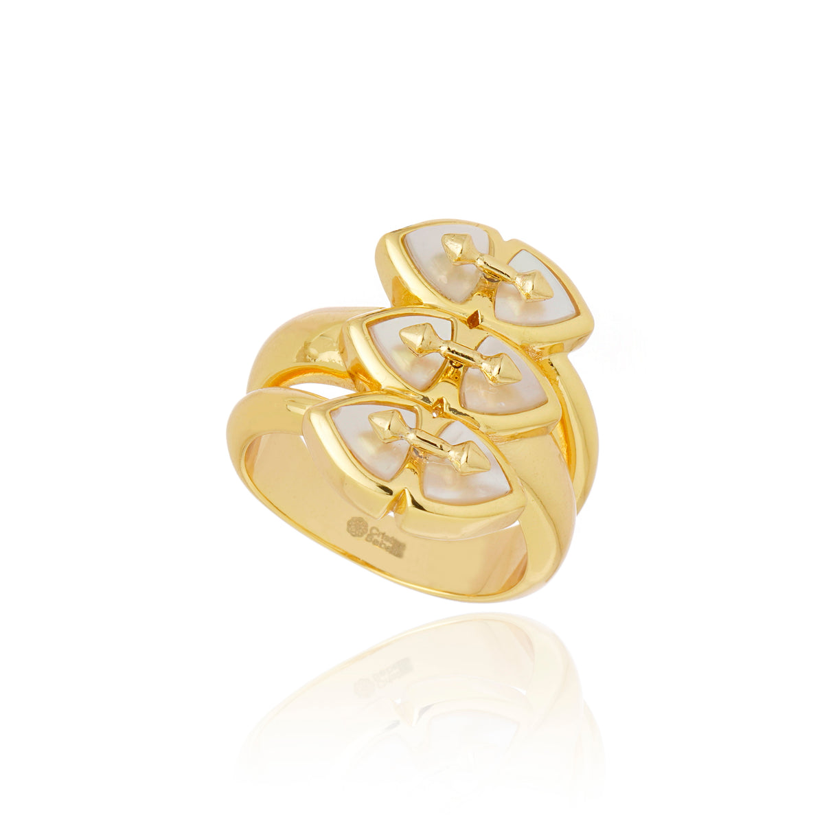 Anteros Ring White Mother of Pearl