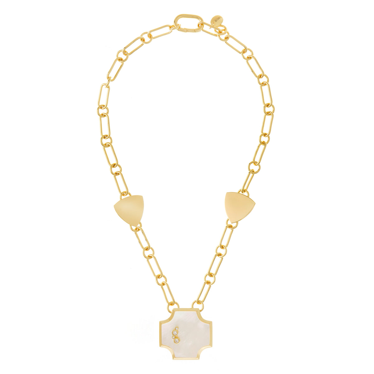 Iris Necklace White Mother of Pearl