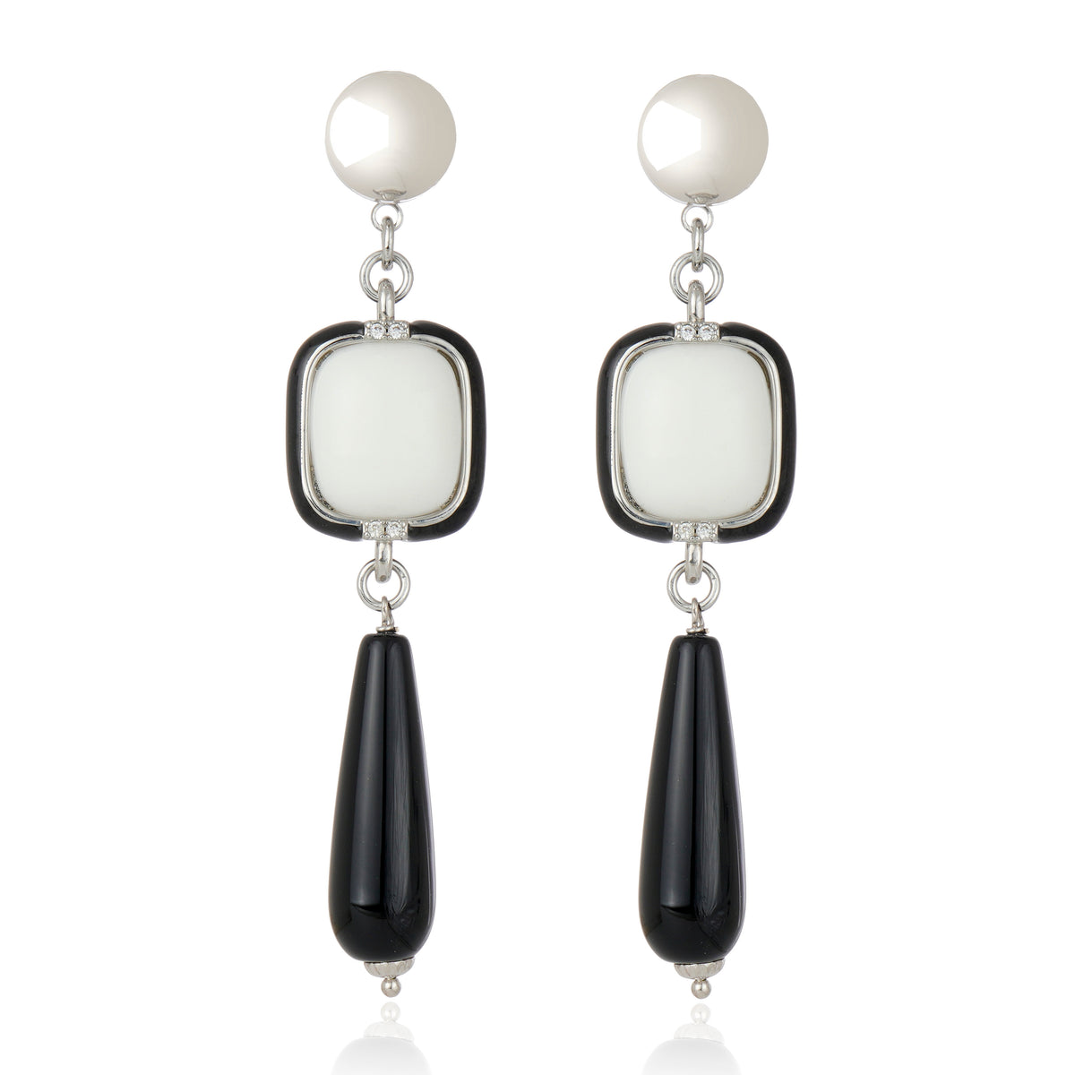 Incanto Earrings Rhodium Plated