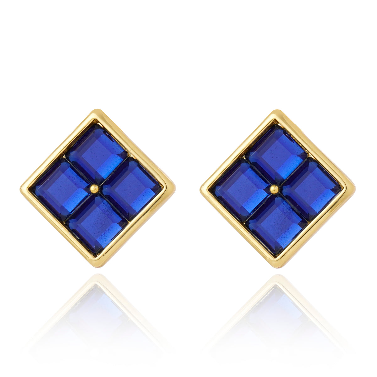 Prisma Blue Crystal Earrings