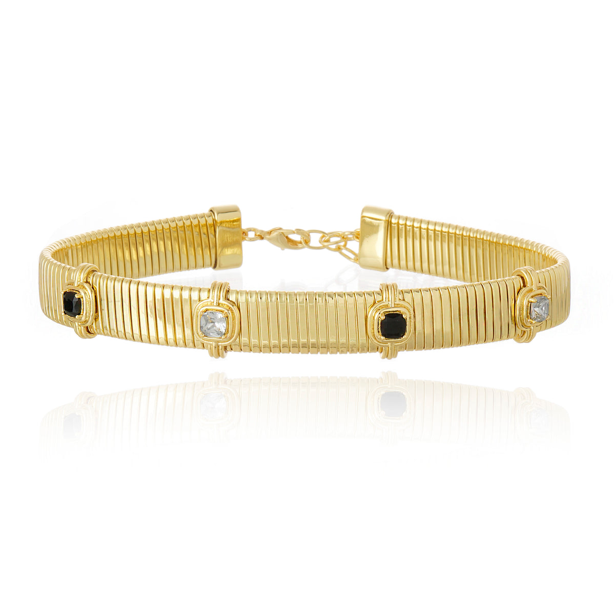 Linea Choker Black and White