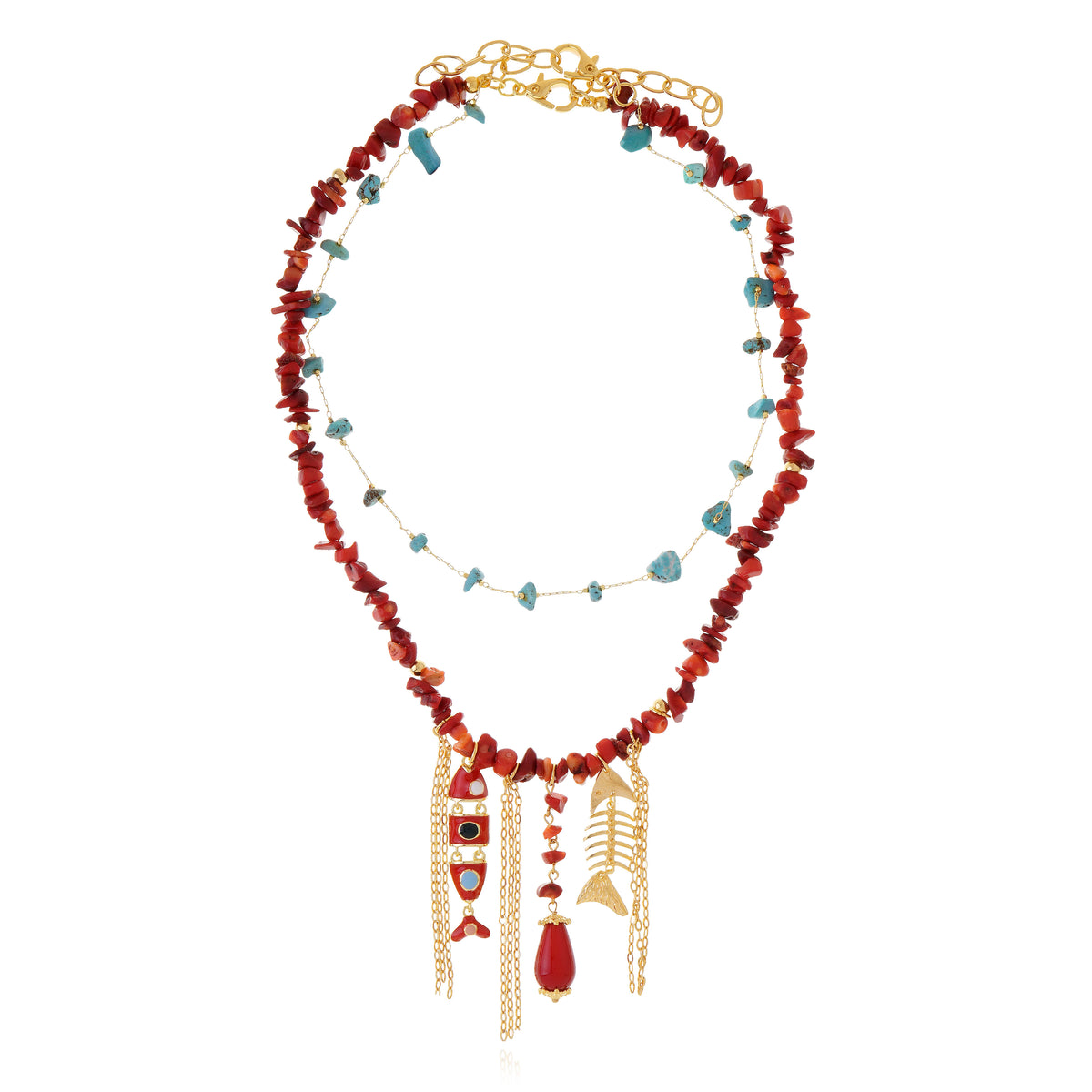 Biarritz Necklace Red
